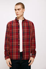 Springfield Camisa cuadros rojo