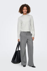 JDY Jersey cuello perkins blanco