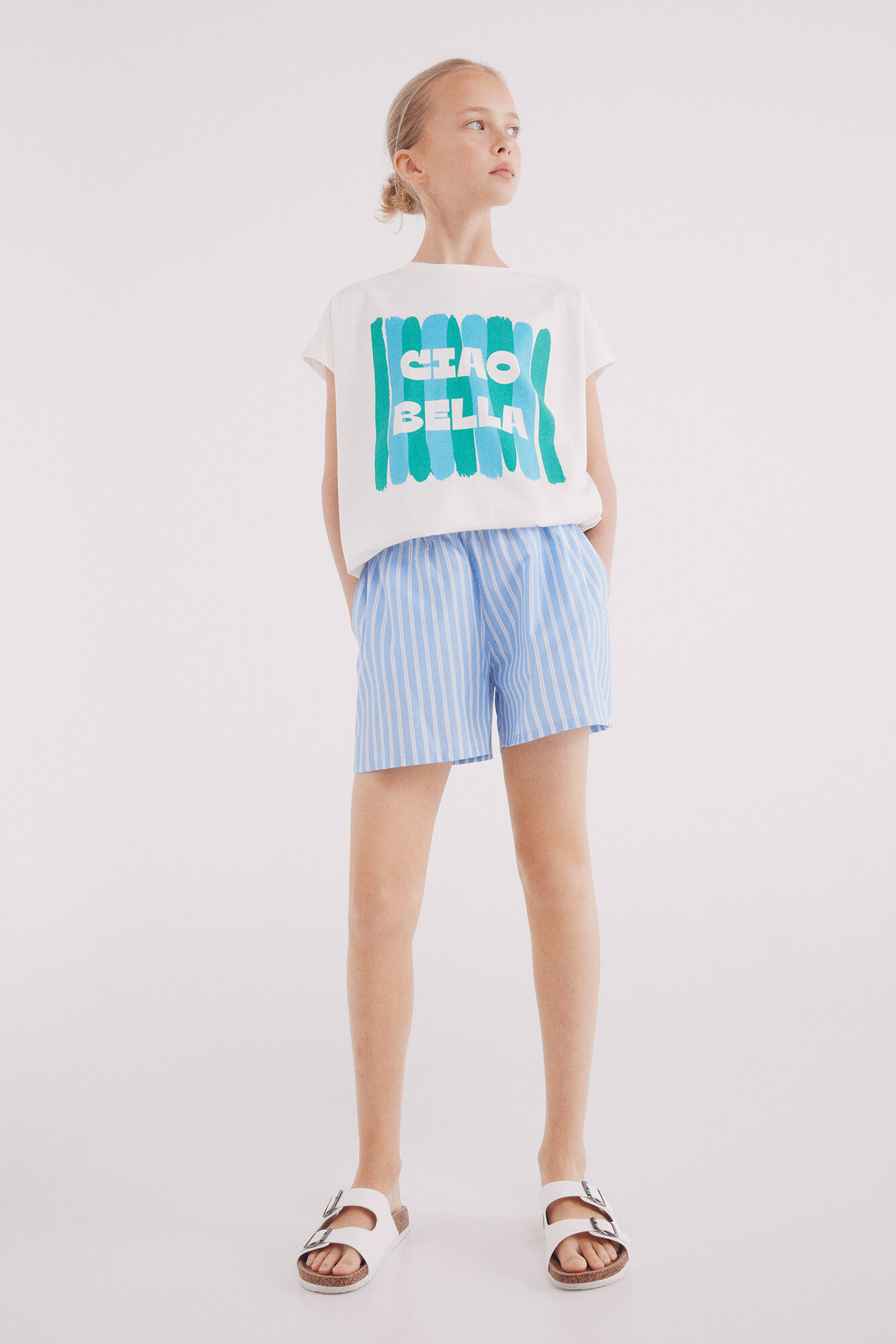 Springfield Kids Camiseta feminina Ciao Bella