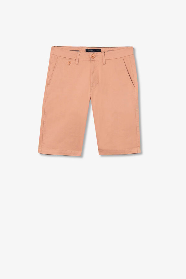 Tiffosi Shorts chino slim fit vermelho