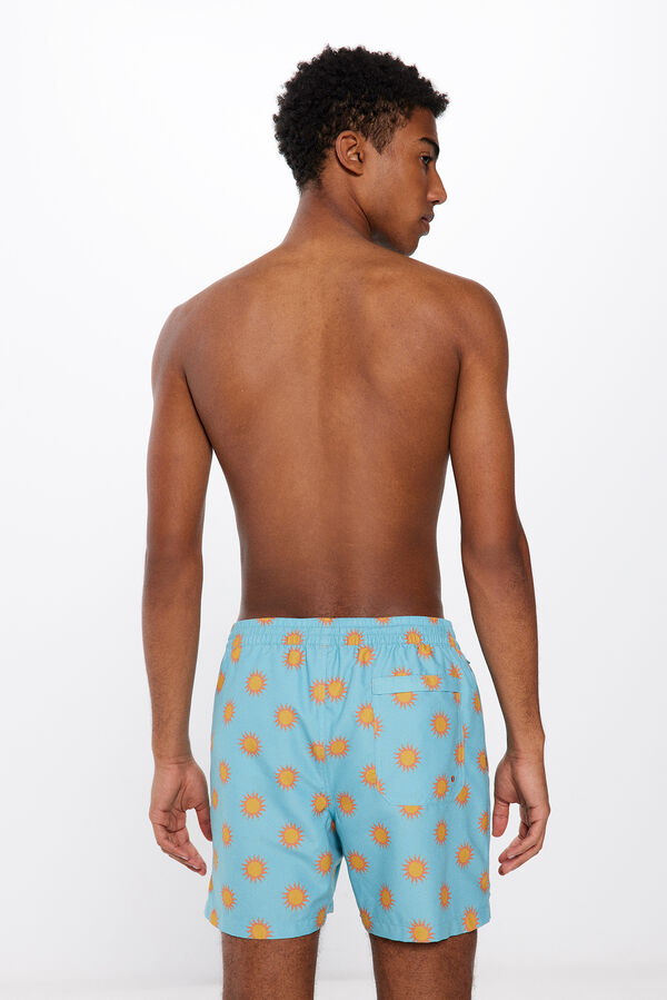 Springfield Bañador estampado flores turquesa