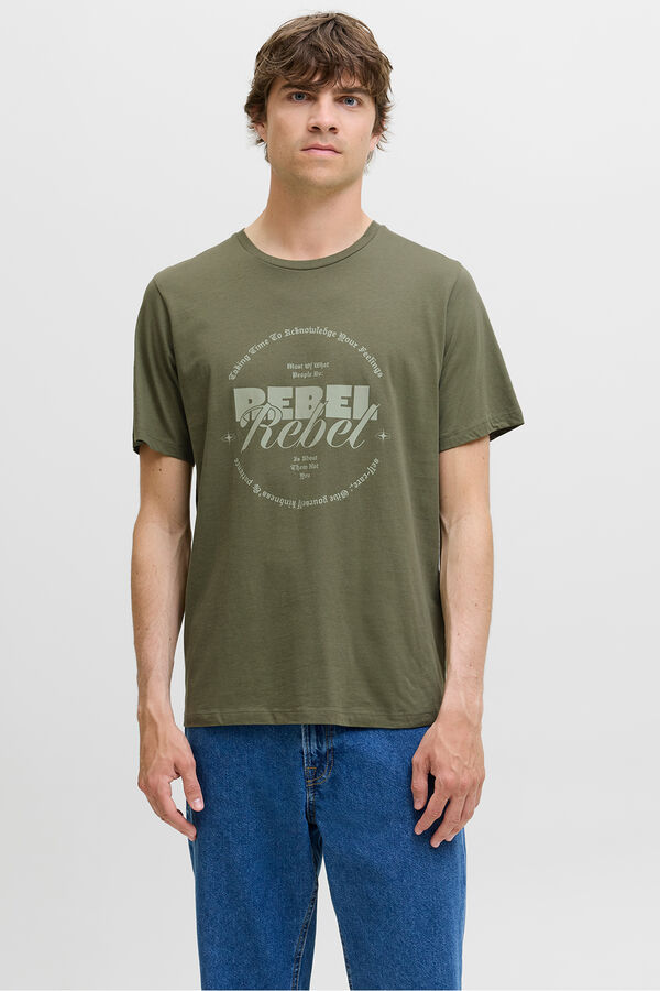 JJ REBEL T-shirt regular fit verde