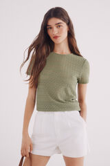 Springfield Camiseta Estruturada verde