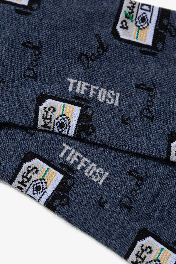 Tiffosi Meias Fantasia Pai azul