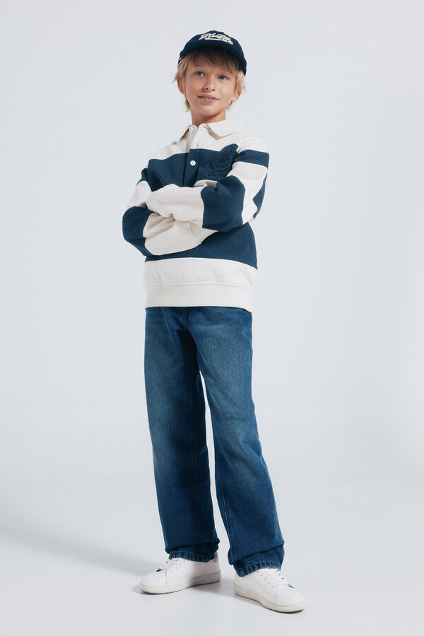 Springfield Kids Jeans reto para meninos azul