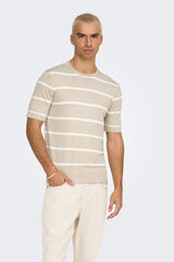 Only & Sons malha masculina de regular fit cinzento