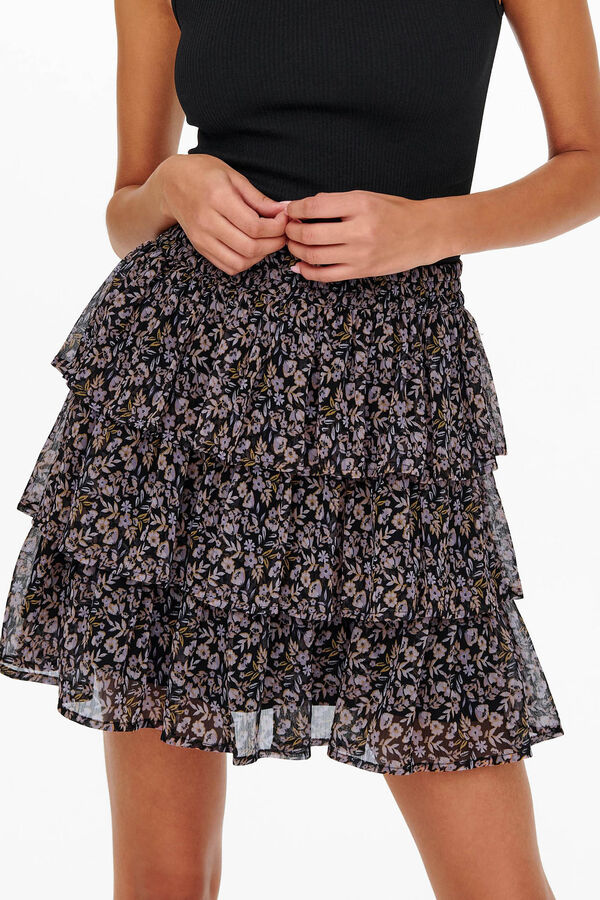 Springfield Layered mini skirt cinza