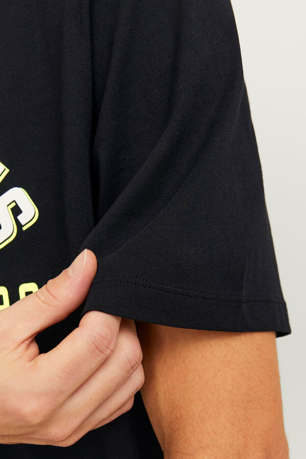 Jack & Jones T-shirt fit padr&atilde;o preto