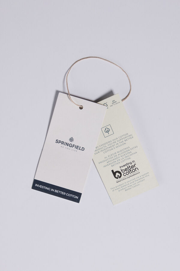 Springfield Camisola duplo piquei azul