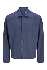 Jack & Jones Camisa oversized com ombros caídos azul