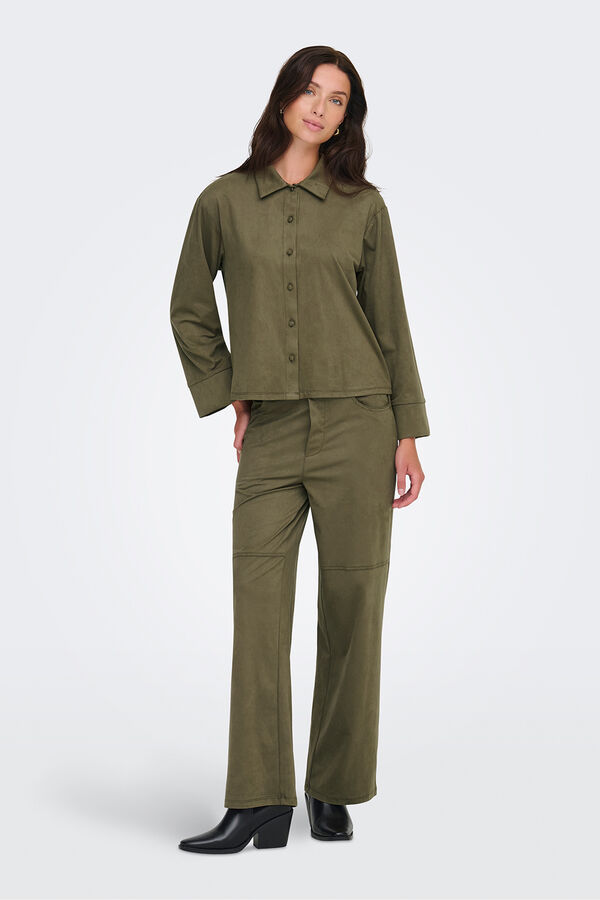 JDY Camisa de manga comprida cru