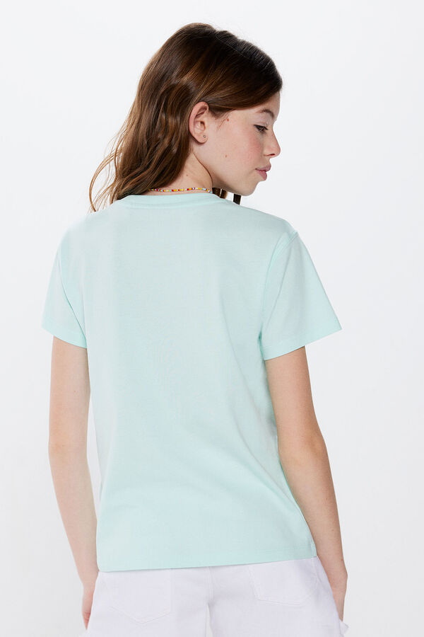 Springfield Kids Camiseta Smiley niña verde