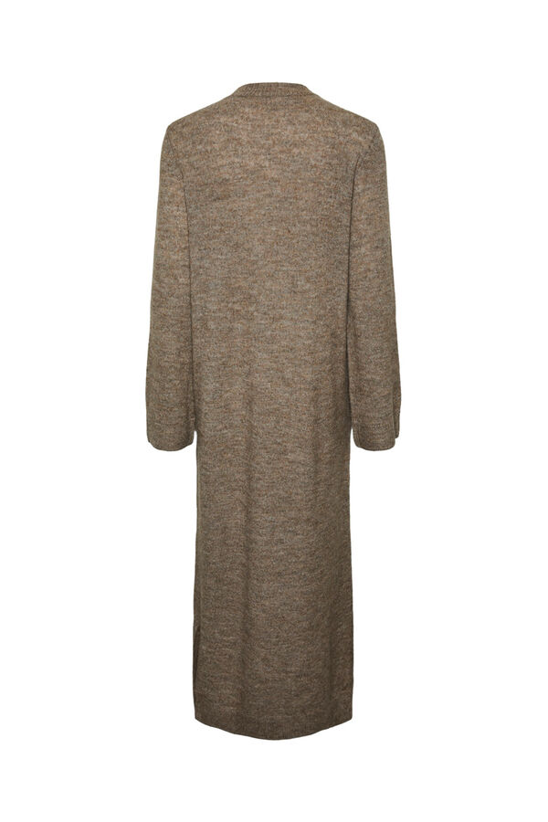 Pieces Vestido comprido de malha cru