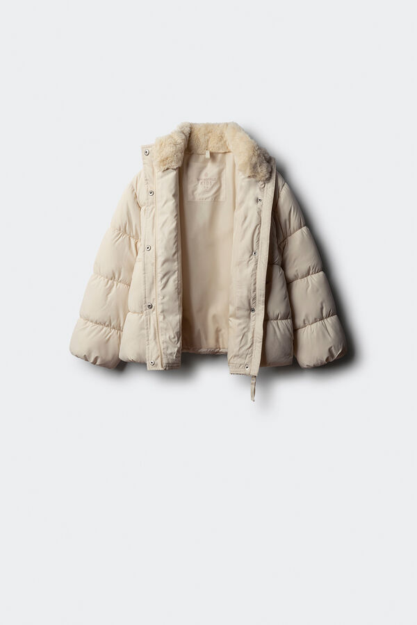 Springfield Kids Casaco acolchoada estrela para menina branco