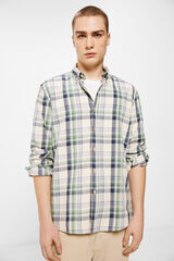 Springfield Camisa aos quadrados branco