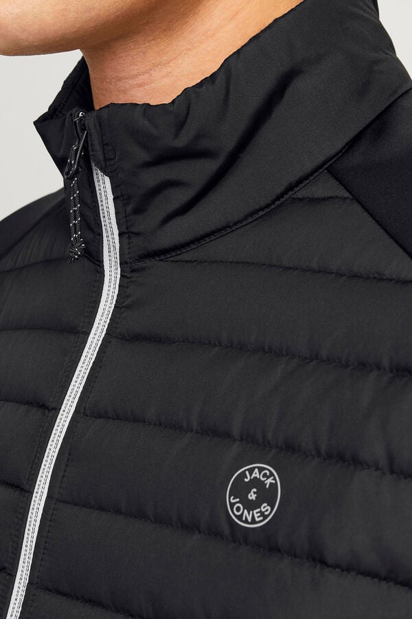 Jack & Jones Chaqueta acolchada cuello alto negro