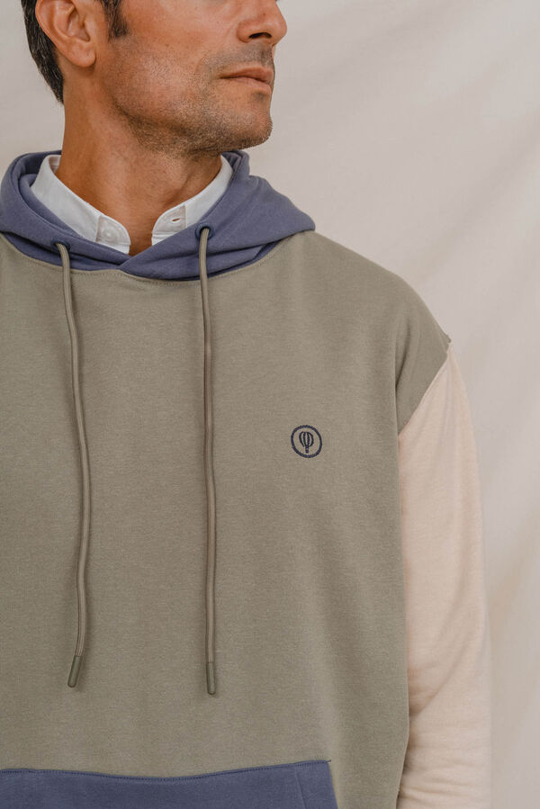 Celopman Moletom Sweatshirt tricolor verde