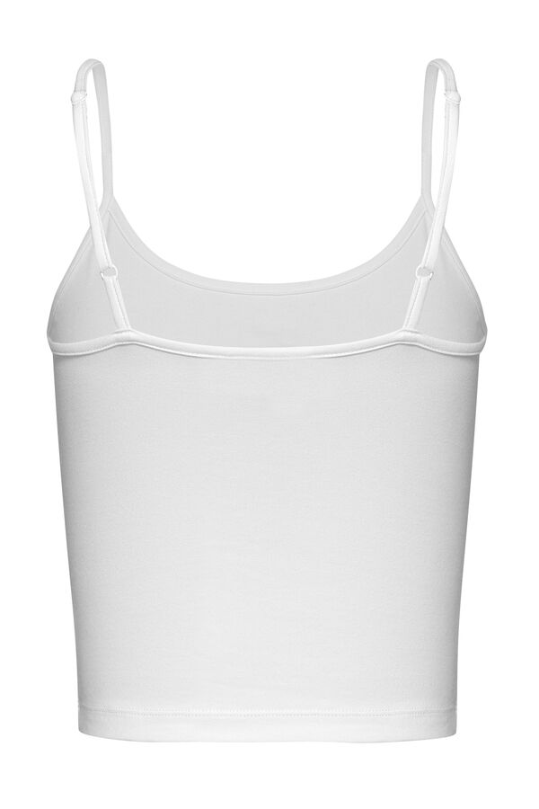 Tommy Jeans Top de tirantes de mujer Tommy Jeans blanco