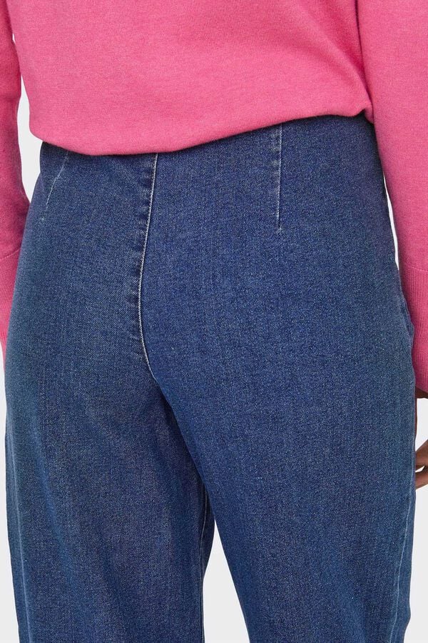 JDY Jeans longos e largos azul