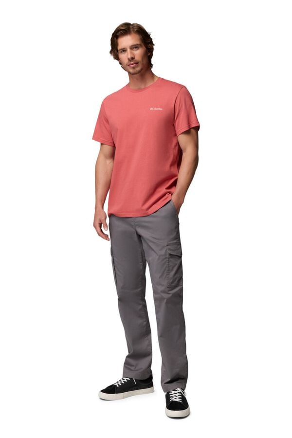 Columbia Camiseta con estampado de naturaleza en la espalda rojo