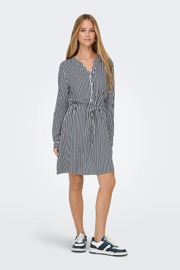 JDY Vestido de manga comprida azul