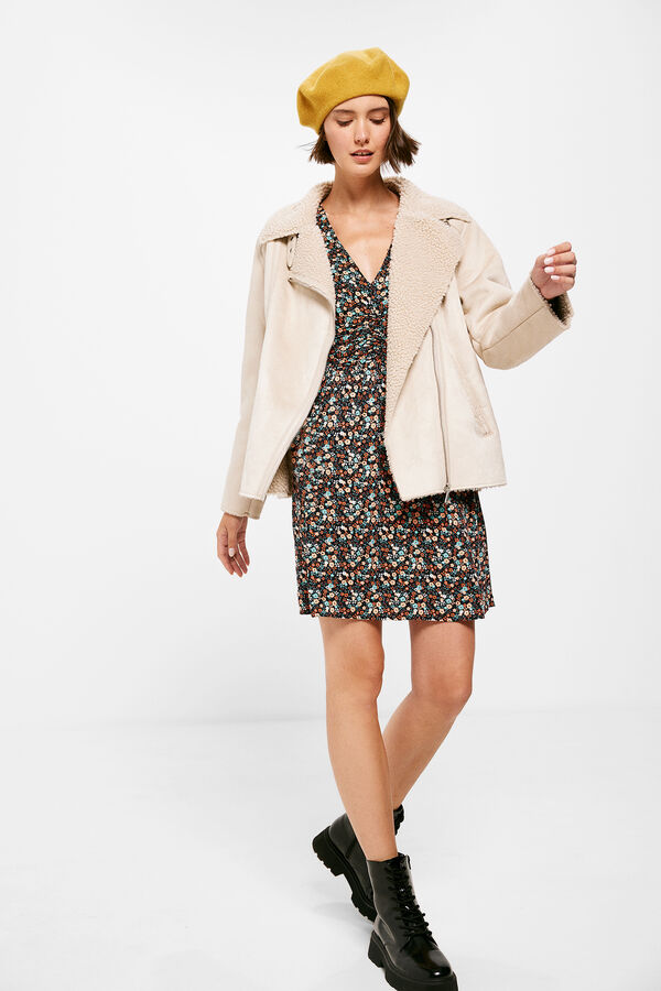 Springfield Chaqueta Motera Doble Faz beige