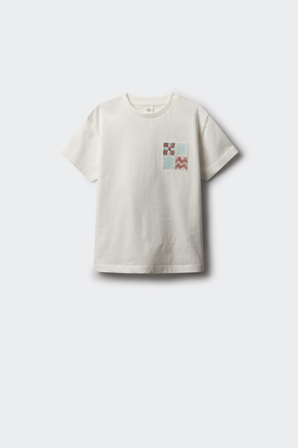 Springfield Kids Camiseta Culture Alternative ni&ntilde;o marfil