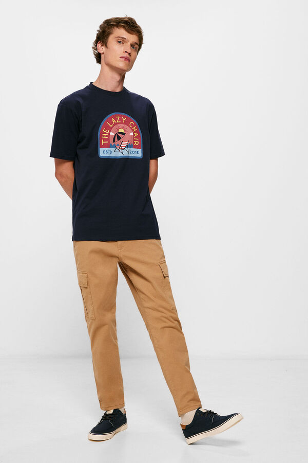 Springfield T-shirt lazy chair azul