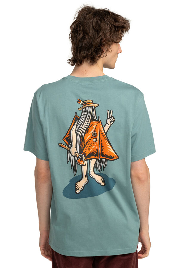 Element Happy Camper - T-shirt de manga curta para homem azul