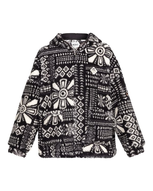 Roxy Polar con capucha y media cremallera para Mujer blanco