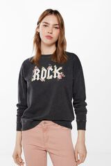 Springfield Sudadera "Rock" Flores amarillo