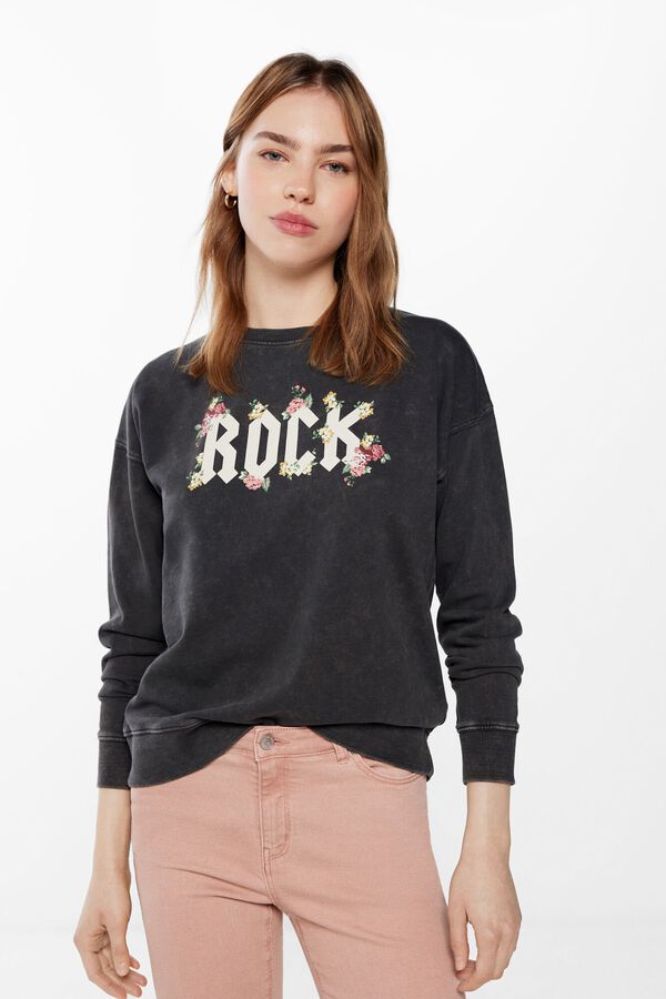 Springfield Sudadera "Rock" Flores amarillo