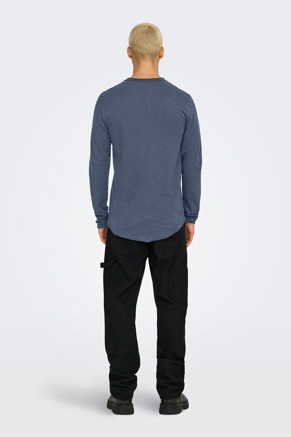 Only & Sons T-shirt manga azul