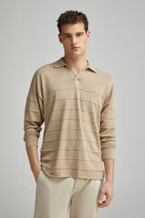 Springfield Suéter estruturado com gola resort bege