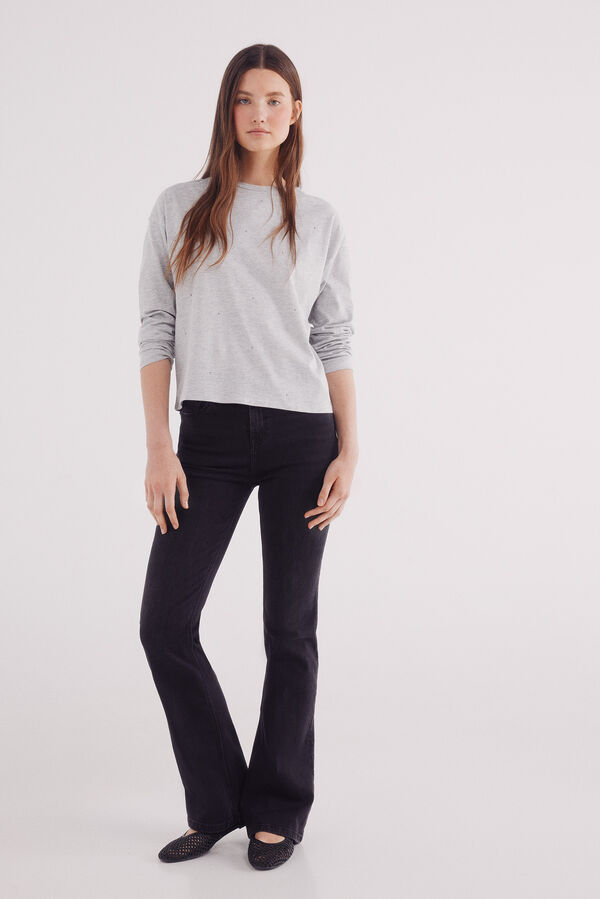 Springfield Camiseta tachas gris