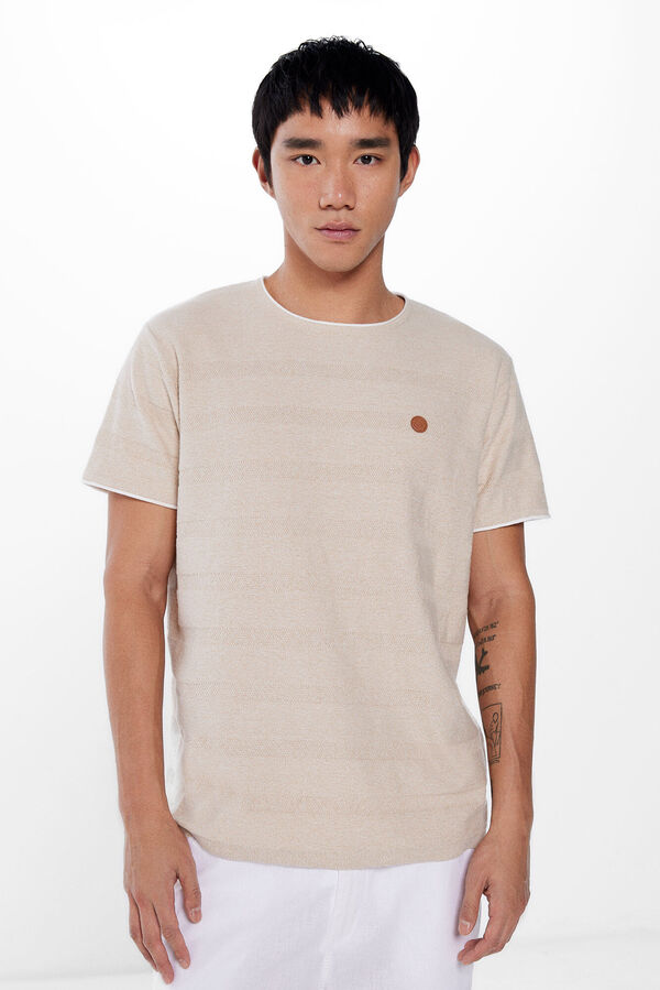 Springfield Camisola manga curta estrutura cru