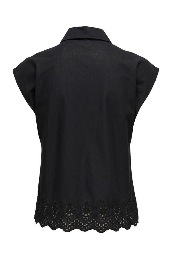 Only Camisa mangas de regular fit preto