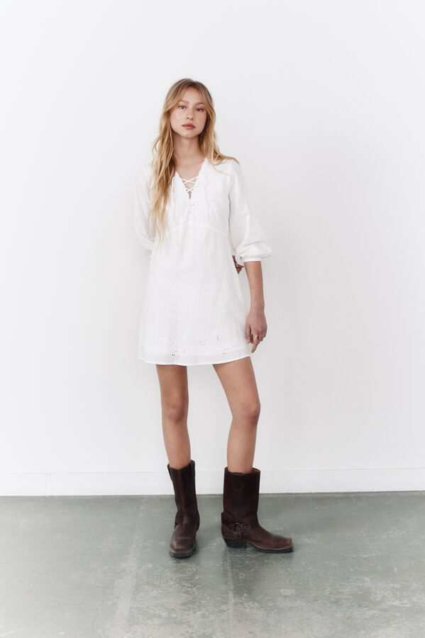 High Spirits Vestido "pérola" bege