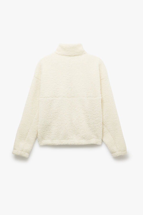Koton Moletom de pel&uacute;cia bege