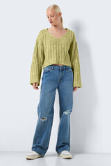 Noisy May Jersey con cuello V verde