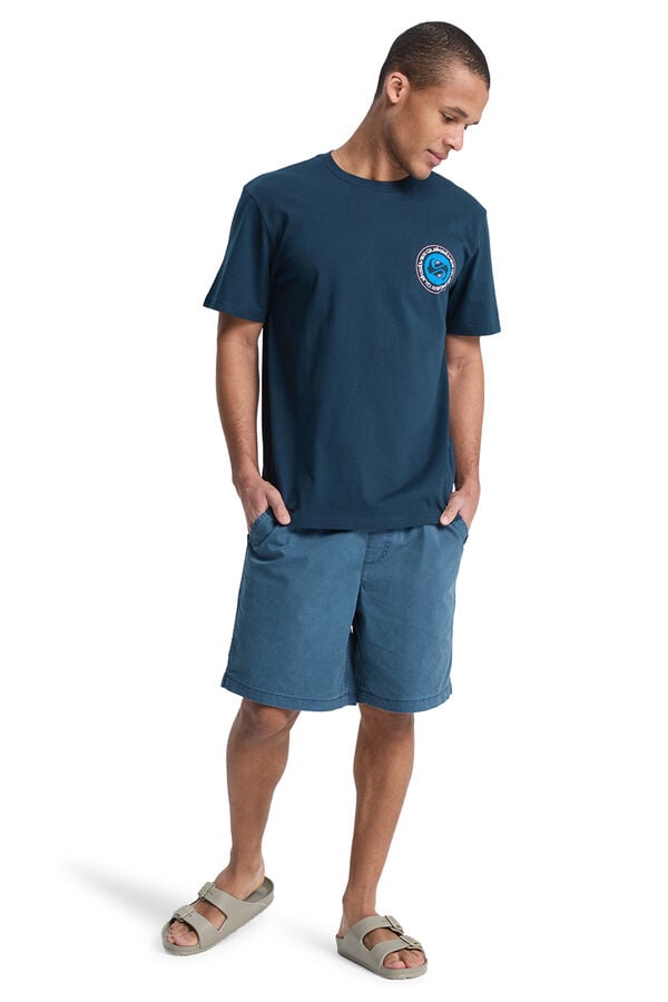Quiksilver T-shirt manga curta azul