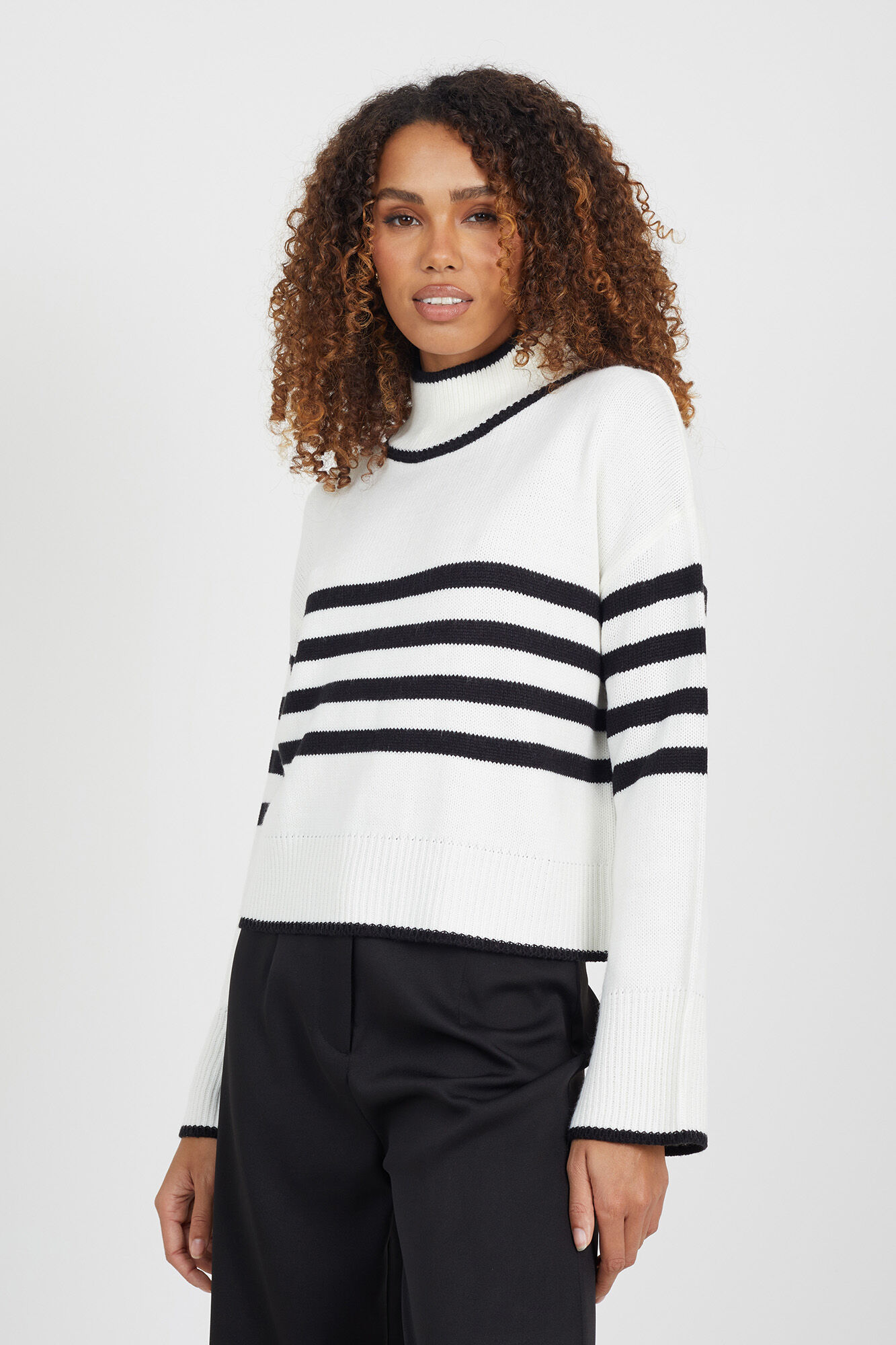 Brave Soul Jersey de punto a rayas