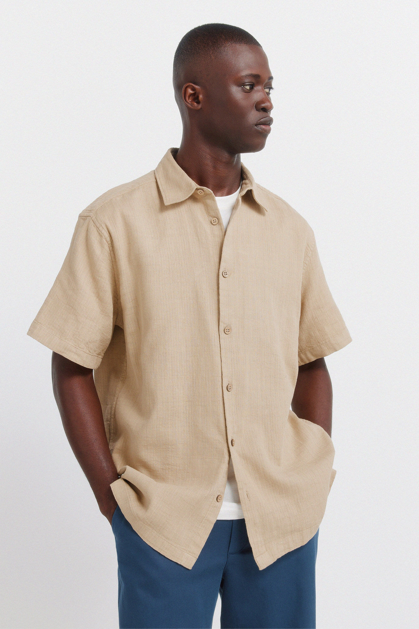 Springfield Camisa manga corta r&uacute;stica