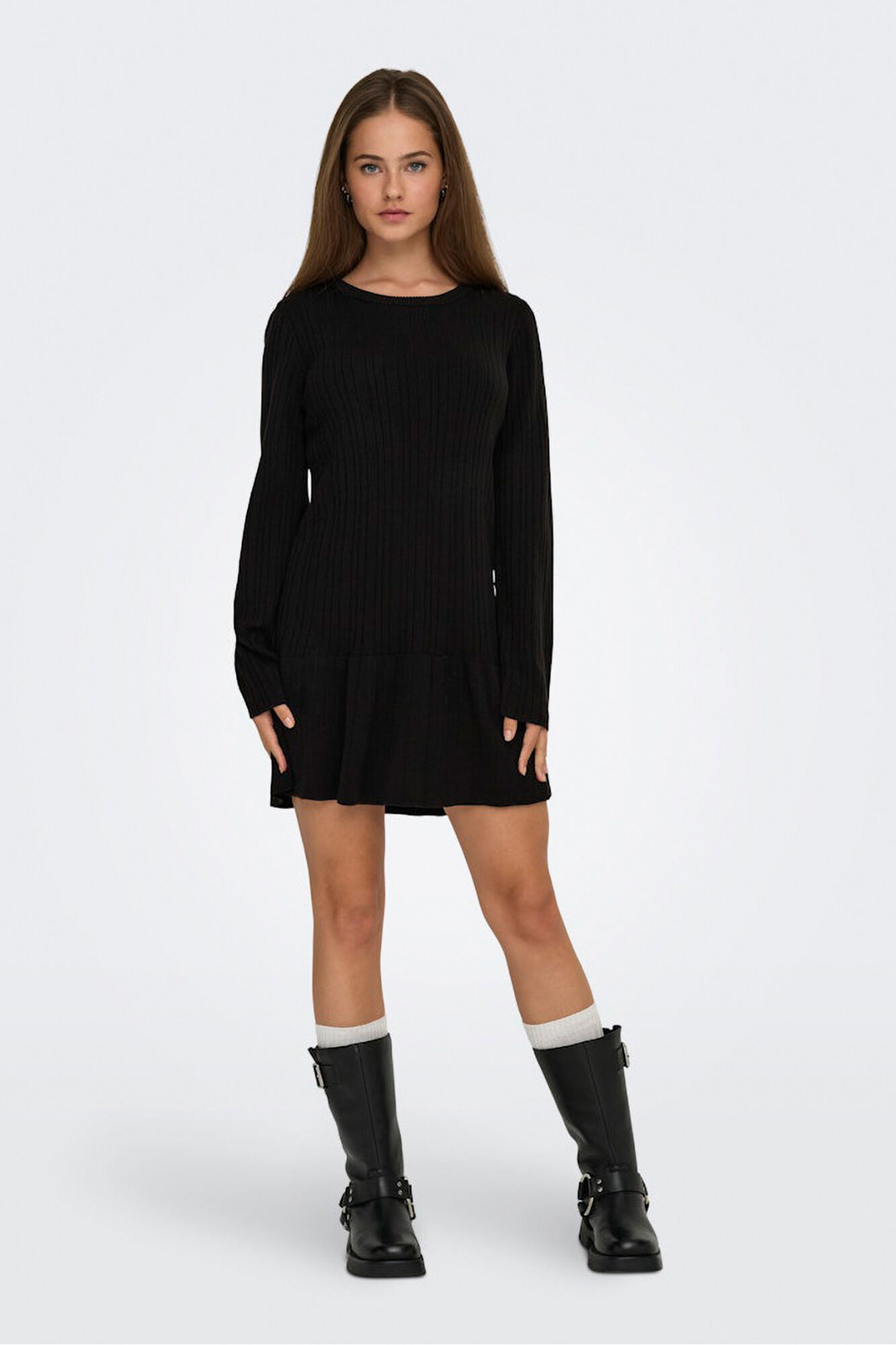 Only Vestido curto com folho