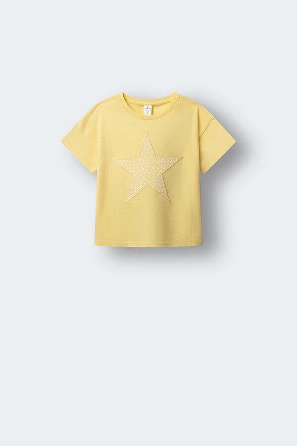 Springfield Kids T-shirt de manga curta estrela menina estampado
