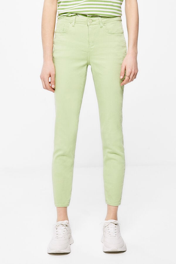 Springfield Jeans Slim Cropped Eco Dye verde
