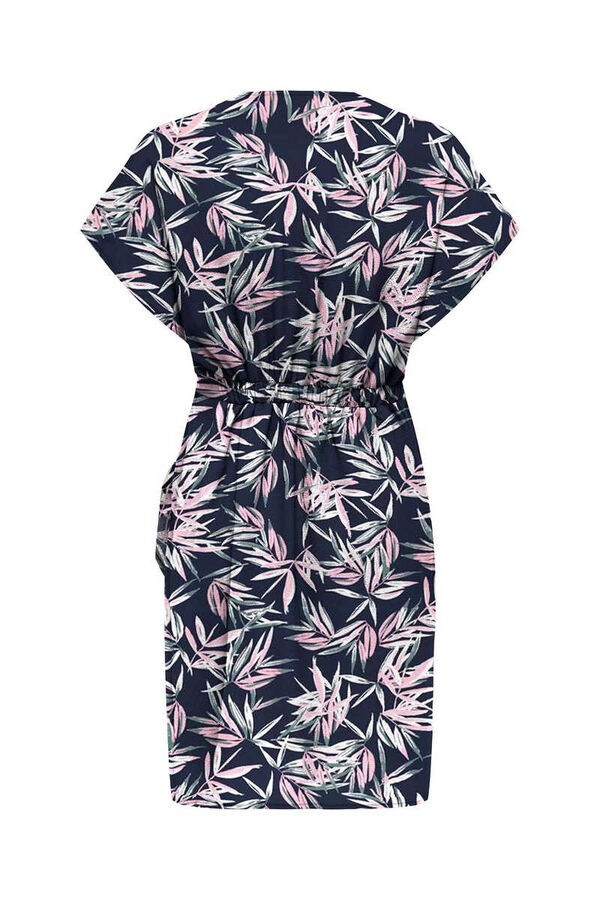 Only Vestido corto cuello pico gris