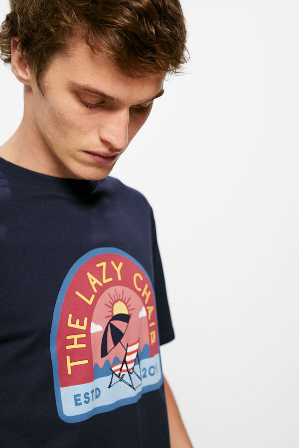 Springfield T-shirt lazy chair azul