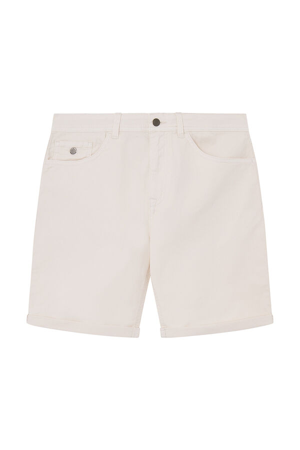 Springfield Bermuda ligera color slim fit blanco