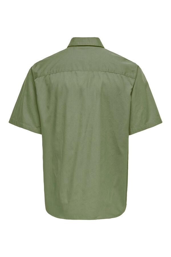 Only & Sons Camisa manga curta verde